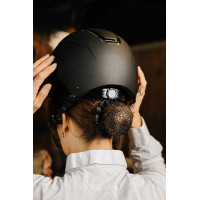Haarnetz Equithème Shiny Schwarz