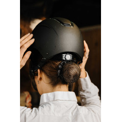 Haarnetz Equithème Shiny Schwarz Haarnetz Equithème Shiny Schwarz