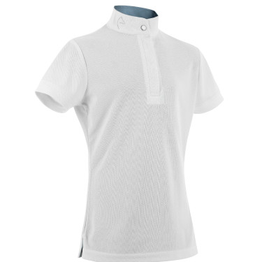 Polo Mesh Equithème Betty Weiß Wei&szlig;