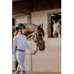 Polo Mesh Equithème Buffy Weiß Wei&szlig;