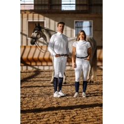Polo Mesh Equithème Dany Weiß Wei&szlig;