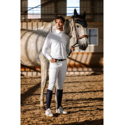Polo Mesh Equithème Dany Weiß Wei&szlig;