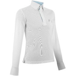 Polo Mesh Equithème Dany Weiß Wei&szlig;