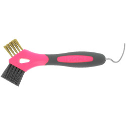 Hufkratzer mit Metallbürste Hippotonic 3 in 1 Pink Rosa