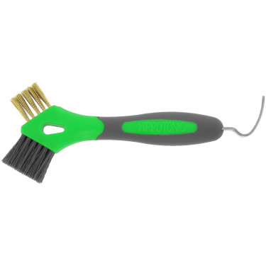 Hufkratzer mit Metallbürste Hippotonic 3 in 1 Grün Gr&uuml;n