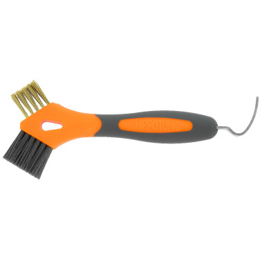 Hufkratzer mit Metallbürste Hippotonic 3 in 1 Orange
