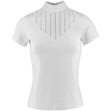 Polo Equithème Funza Kurzarm Weiß Weiß Polo Equithème Funza Kurzarm Weiß Weiß