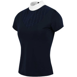Polo Equithème Funza Kurzarm Marineblau