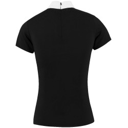 Polo Equithème Funza Kurzarm Schwarz