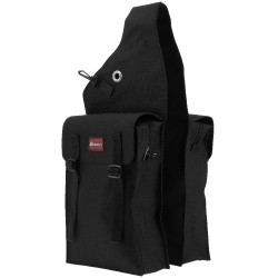 Doppeltasche mit Klappen Randol's Schwarz