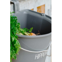 Futterkrippe Hippotonic mit Haken und Griff Dunkelgrau Futterkrippe Hippotonic mit Haken und Griff Dunkelgrau