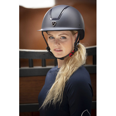 Equithème Glint Matt Helm Blau / blau