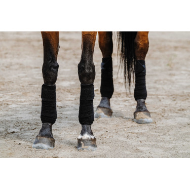 Equithème Polo-Bandagen im 4er-Set Schwarz