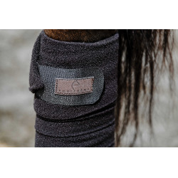 Equithème Polo-Bandagen im 4er-Set Schwarz
