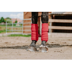 Equithème Polo-Bandagen im 4er-Set Rot Equithème Polo-Bandagen im 4er-Set Rot