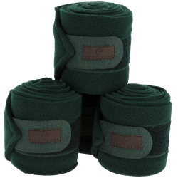 Equithème Polo-Bandagen im 4er-Set Dunkelgrün Gr&uuml;n