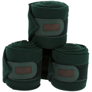 Equithème Polo-Bandagen im 4er-Set Dunkelgrün Gr&uuml;n
