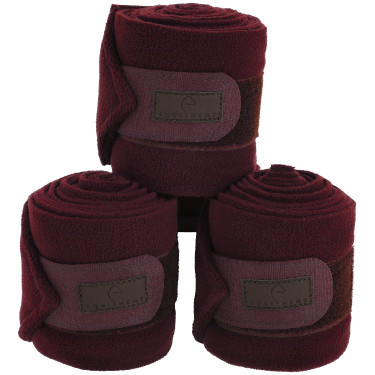Equithème Polo-Bandagen im 4er-Set Bordeaux