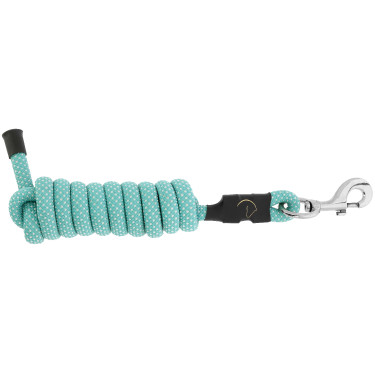 Longierleine Equithème Spring Türkis / Weiß