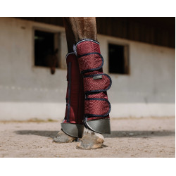 Transportgamaschen Equithème Tyrex 1200D Verstärkt Bordeaux