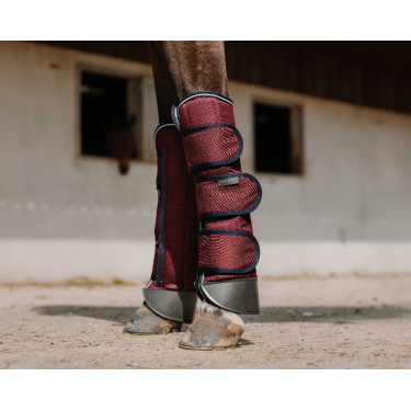 Transportgamaschen Equithème Tyrex 1200D Verstärkt Bordeaux