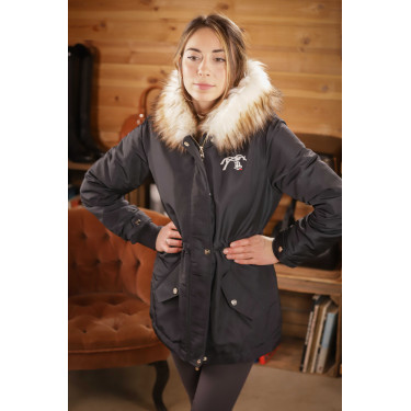Parka Pénélope Mega Lyon Schwarz