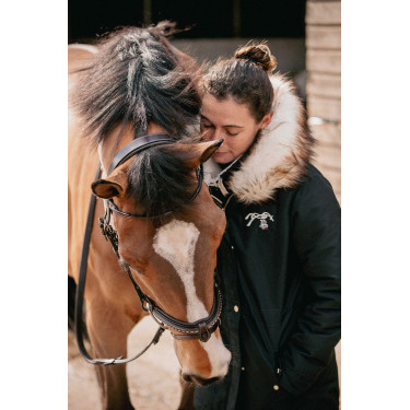 Parka Pénélope Mega Lyon Schwarz