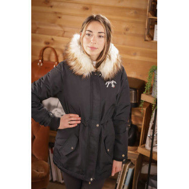 Parka Pénélope Mega Lyon Schwarz