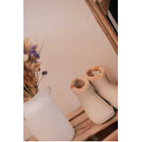 Gefütterte Pénélope-Stiefel Gletschergrau