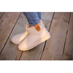 Gefütterte Pénélope-Stiefel Gletschergrau