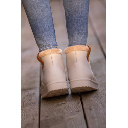 Gefütterte Pénélope-Stiefel Gletschergrau