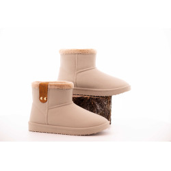 Gefütterte Pénélope-Stiefel Gletschergrau