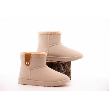 Gefütterte Pénélope-Stiefel Gletschergrau