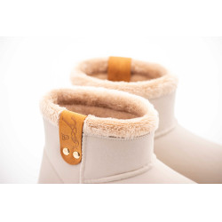 Gefütterte Pénélope-Stiefel Gletschergrau