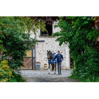 Polarfleece-Hemd Equithème Confortech Marine Marineblau
