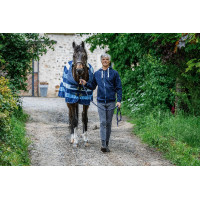 Polarfleece-Hemd Equithème Confortech Marine Marineblau