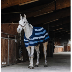 Polarfleece-Hemd Equithème Confortech Marine Marineblau