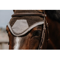 Fliegenhaube Equithème Chic Braun Fliegenhaube Equithème Chic Braun