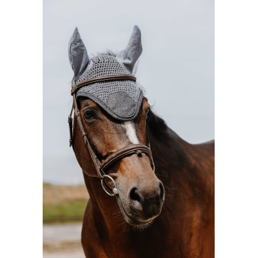 Fliegenhaube Equithème Chic Grau Fliegenhaube Equithème Chic Grau