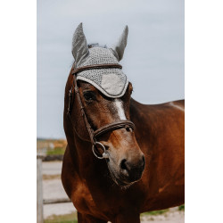 Fliegenhaube Equithème Chic Hellgrau Fliegenhaube Equithème Chic Hellgrau