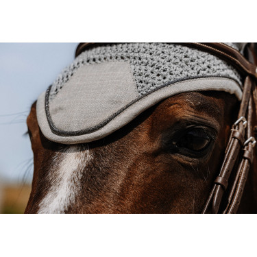 Fliegenhaube Equithème Chic Hellgrau Fliegenhaube Equithème Chic Hellgrau