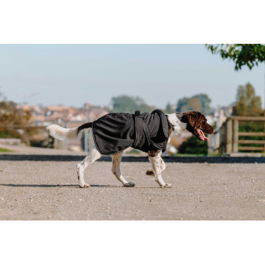 Hundedecke Equithème Softshell Schwarz
