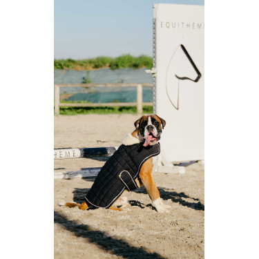 Hundedecke Ich liebe dich Equithème Schwarz Hundedecke Ich liebe dich Equithème Schwarz