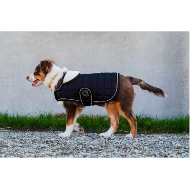 Hundedecke Ich liebe dich Equithème Schwarz Hundedecke Ich liebe dich Equithème Schwarz