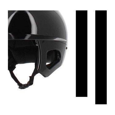 Helm Pénélope langer Visier Glänzend Schwarz