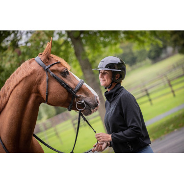 Helm Pénélope langer Visier Glänzend Schwarz