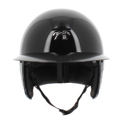 Helm Pénélope langer Visier Glänzend Schwarz
