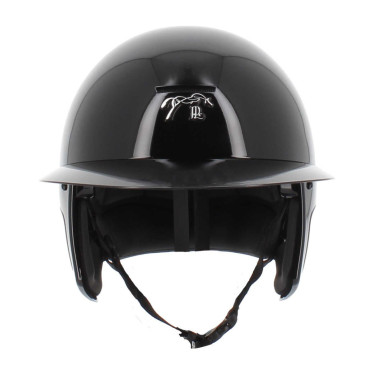 Helm Pénélope langer Visier Glänzend Schwarz