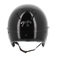 Helm Pénélope langer Visier Glänzend Schwarz