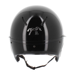 Helm Pénélope langer Visier Glänzend Schwarz
